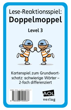 Lese-Reaktionsspiel: Doppelmoppel Level 3, 3.-4. Klasse