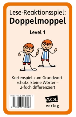 Lese-Reaktionsspiel: Doppelmoppel Level 1, 1.-4. Klasse