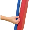 Liegepolster, Rot/Blau-Kombination 130 x 60 x 8 cm