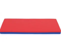 Liegepolster, Rot/Blau-Kombination 130 x 60 x 8 cm