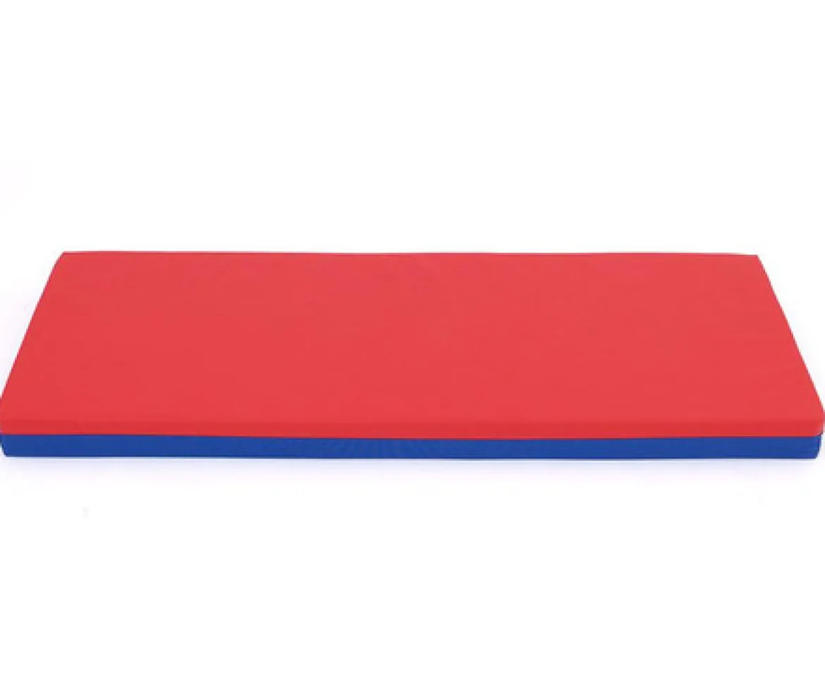 Liegepolster, Rot/Blau-Kombination 130 x 60 x 8 cm