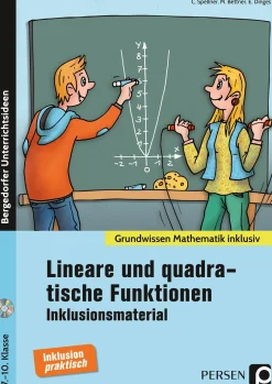 Lineare und quadratische Funktionen - Inklusionsmaterial, Buch inkl. CD, 7. bis 10. Klasse