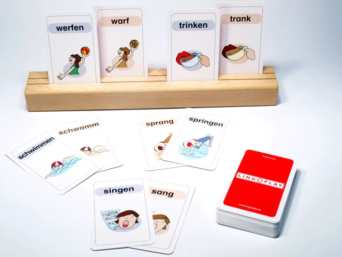 LingoCards Deutsch Lernen Präteritum - unregelmäßige Verben?, Lernspiel, ab 9 Jahre
