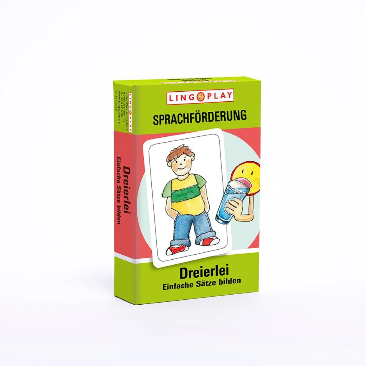 LingoCards Grammatik Dreierlei, Merkspiel zum Satzbau, ab 4 Jahre
