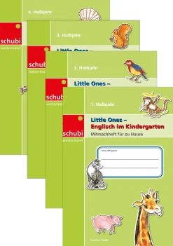 Little Ones - Englisch im Kindergarten, 4 Mitmachhefte für zu Hause, 4-7 Jahre