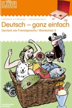 LÜK Deutsch - ganz einfach 2, Heft mit einfachen Wortschatzübungen, 1.-4. Klasse