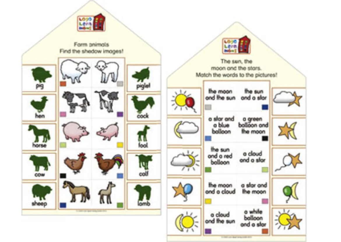 Logo-Lernhaus: Kartenset First English, 6-7 Jahre
