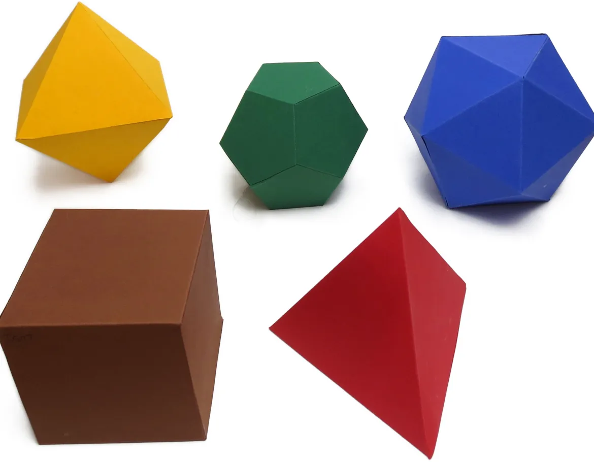 Lokon 312 Bauplättchen für geometrische Formen: Dreieck, Viereck und Fünfeck
