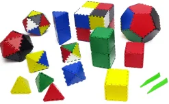 Lokon 312 Bauplättchen für geometrische Formen: Dreieck, Viereck und Fünfeck