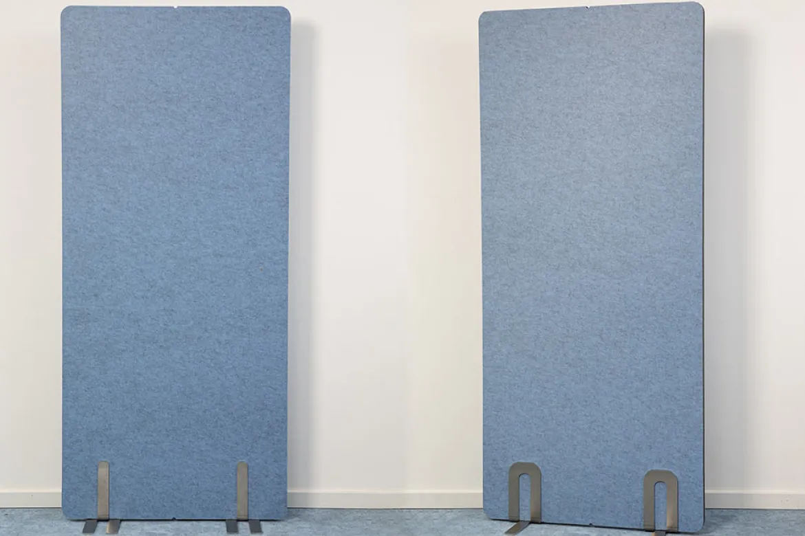 Lärmschutz Akustik-Trennwand, Blau, 180x80 cm, soni STELLWAND