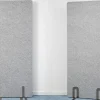 Lärmschutz Akustik-Trennwand, Hellgrau, 180x60 cm, soni STELLWAND