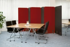Lärmschutz Akustik-Trennwand, Rot, 180x80 cm, soni STELLWAND
