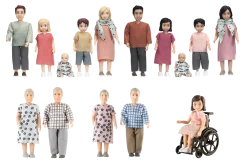 Lundby Kindergarten-Puppenset, 15 Teile
