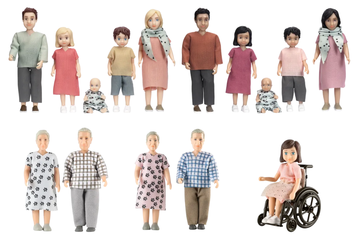 Lundby Kindergarten-Puppenset, 15 Teile