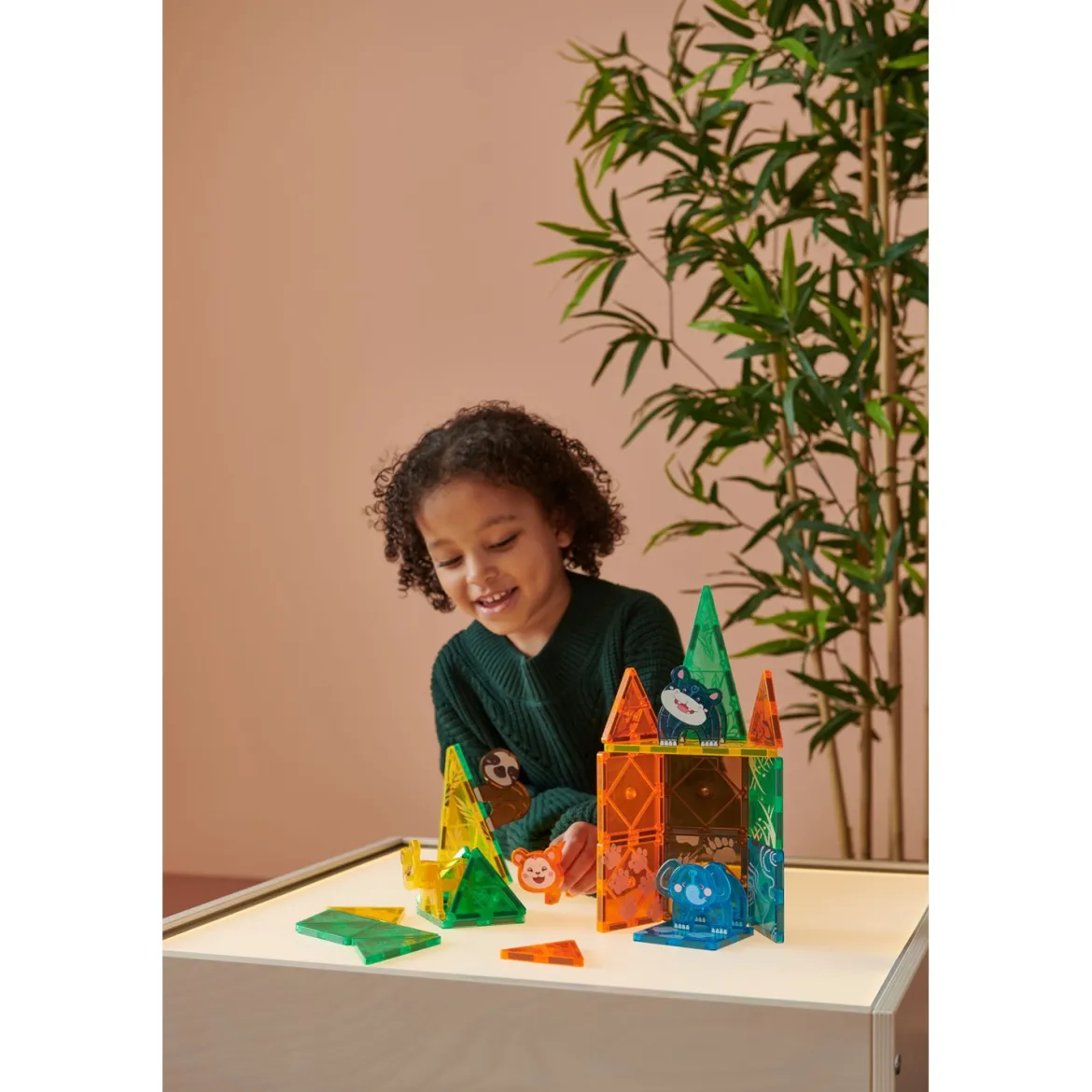 MagGenius Magnetic Building Blocks Jungle, 38 Teile