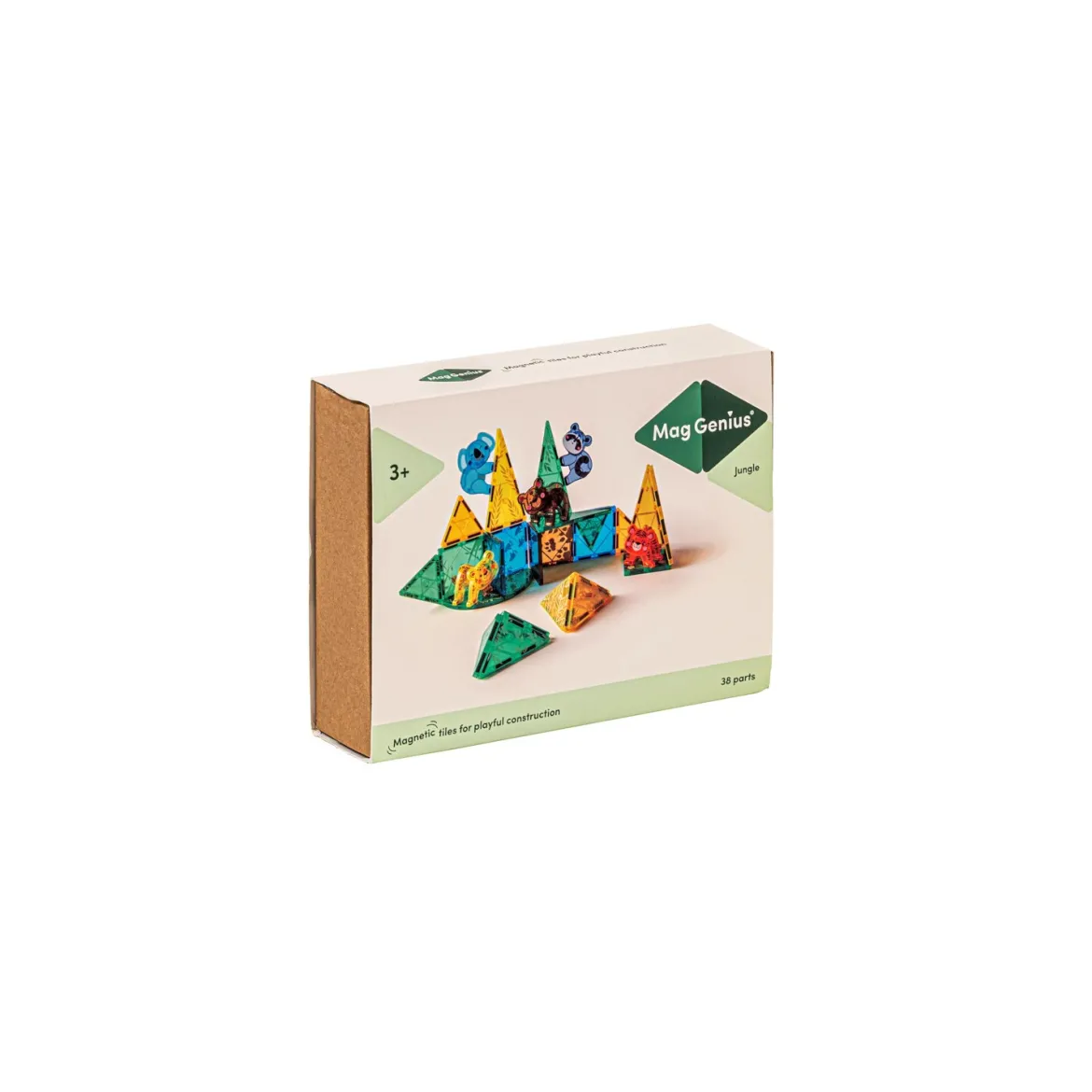 MagGenius Magnetic Building Blocks Jungle, 38 Teile
