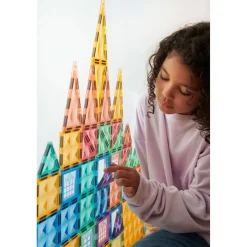 MagGenius Magnetic Building Blocks Pastel, 70 Teile