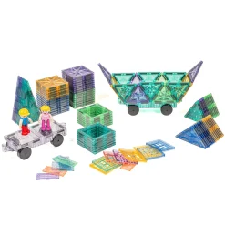 MagGenius Magnetic Building Blocks Prisma Glitter, 110 Teile