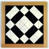 Magisches Mosaik schwarz-weiß, geometrisches Puzzlespiel