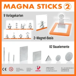 Magna Sticks 2, Magnetspiel mit Vorlagekarten, ab 4 Jahre