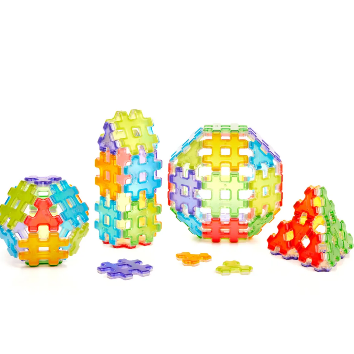 Magnetbausteine, Hashmag Polydron, Klassenset, 72 Teile, für Kinder
