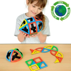 Magnetbausteine, Magnetic Polydron, Bögen und Rundungen, 36 Teile, für Kinder