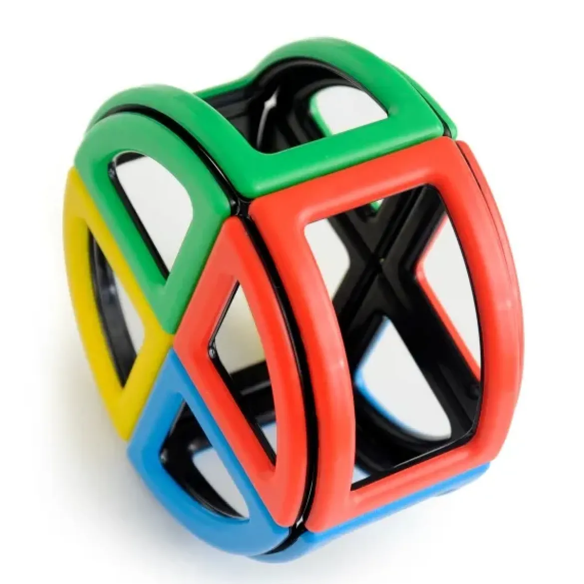 Magnetbausteine, Magnetic Polydron, Bögen und Rundungen, 72 Teile, für Kinder
