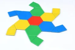 Magnetbausteine, Magnetic Polydron, Formen-Set Platten, 104 Teile, für Kinder