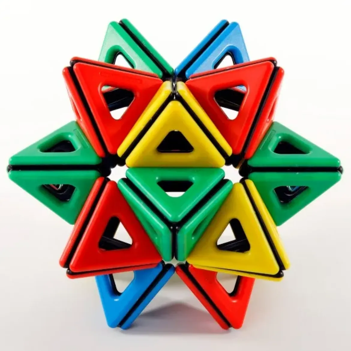 Magnetbausteine, Magnetic Polydron, Geometrie-Klassenset, 118 Teile, für Kinder
