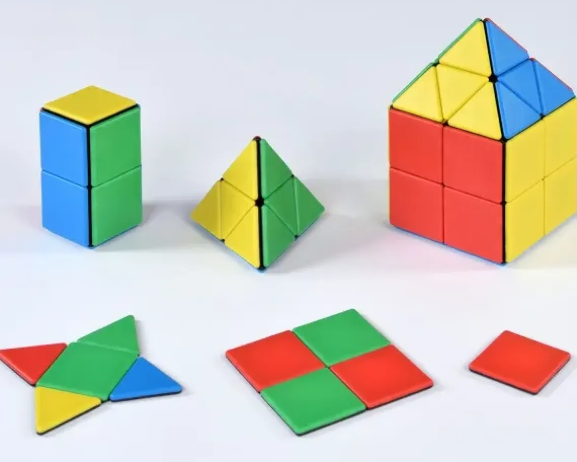 Magnetbausteine, Magnetic Polydron, Klassenset Platten, 72 Teile, für Kinder