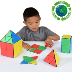 Magnetbausteine, Magnetic Polydron, Klassenset Platten, 72 Teile, für Kinder