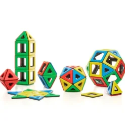 Magnetbausteine, Magnetic Polydron, Klassenset, 96 Teile, für Kinder