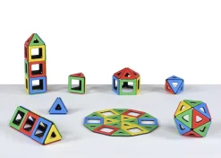 Magnetbausteine, Magnetic Polydron, Klassenset, 96 Teile, für Kinder