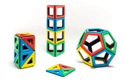 Magnetbausteine, Magnetic Polydron, Sonderformen-Set, 48 Teile, für Kinder