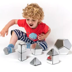 Magnetbausteine, Magnetic Polydron, Spiegel-Set, 48 Teile, für Kinder