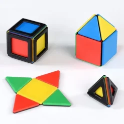 Magnetbausteine, Magnetic Polydron, Starterset Platten, 24 Teile, für Kinder