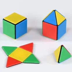 Magnetbausteine, Magnetic Polydron, Starterset Platten, 24 Teile, für Kinder