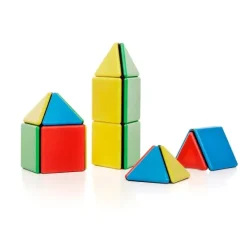 Magnetbausteine, Magnetic Polydron, Starterset Platten, 24 Teile, für Kinder
