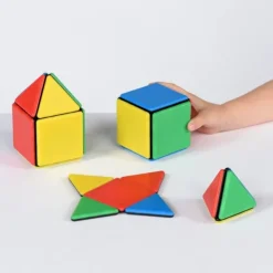 Magnetbausteine, Magnetic Polydron, Starterset Platten, 24 Teile, für Kinder