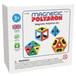 Magnetbausteine, Magnetic Polydron, Starterset, 32 Teile, für Kinder
