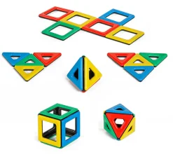 Magnetbausteine, Magnetic Polydron, Starterset, 32 Teile, für Kinder