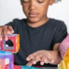 Magnetbausteine, Magnetic Polydron, transluzent, Geometrie-Set, 62 Teile, für Kinder