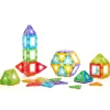 Magnetbausteine, Magnetic Polydron, transluzent, Starterset, 64 Teile, für Kinder