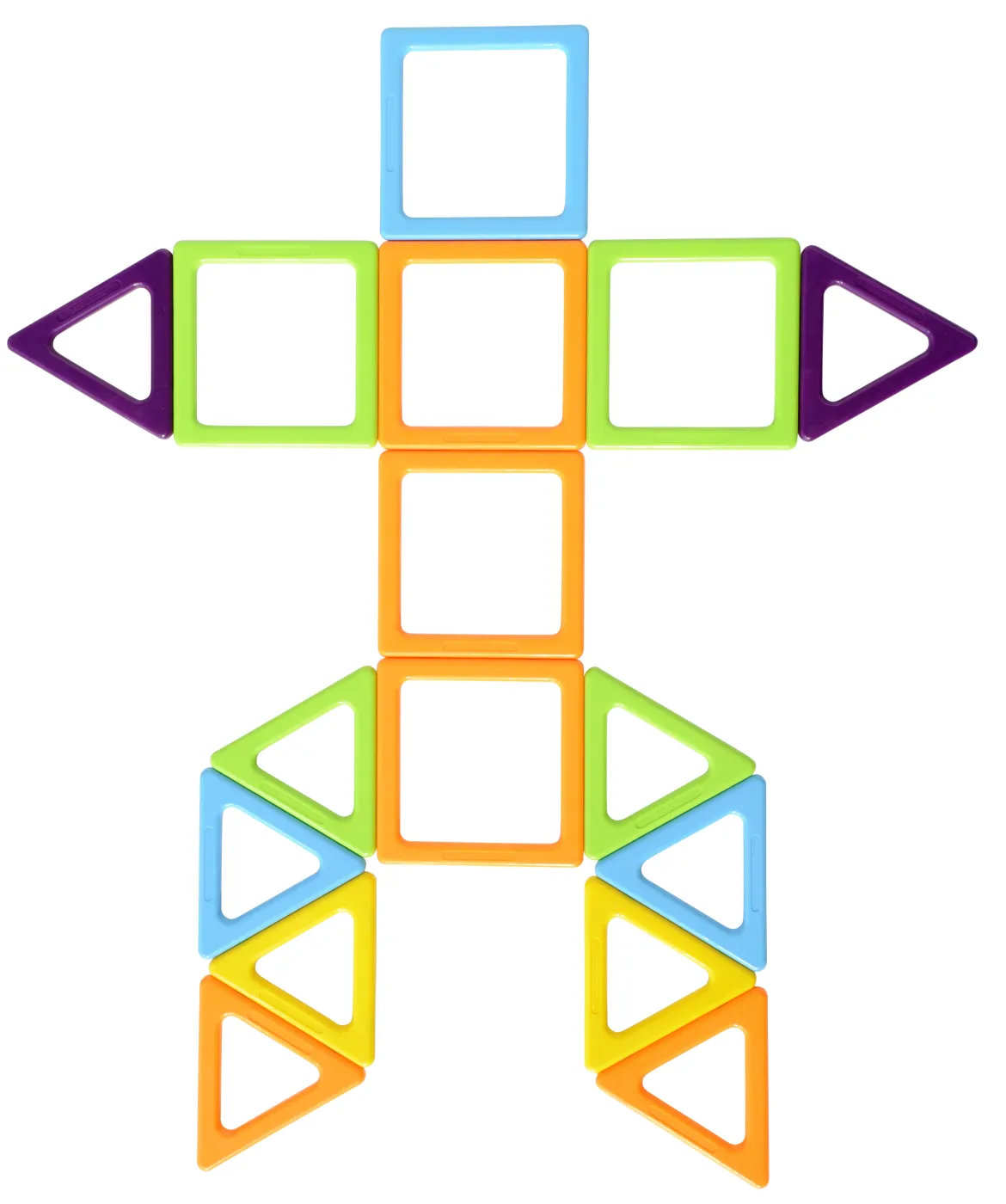 Magnetbausteine, MegaMag Polydron, Starterset, 36 Teile, für Kinder