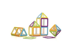 Magnetbausteine, MegaMag Polydron, Starterset, 36 Teile, für Kinder
