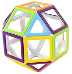 Magnetbausteine, MegaMag Polydron, Starterset, 36 Teile, für Kinder