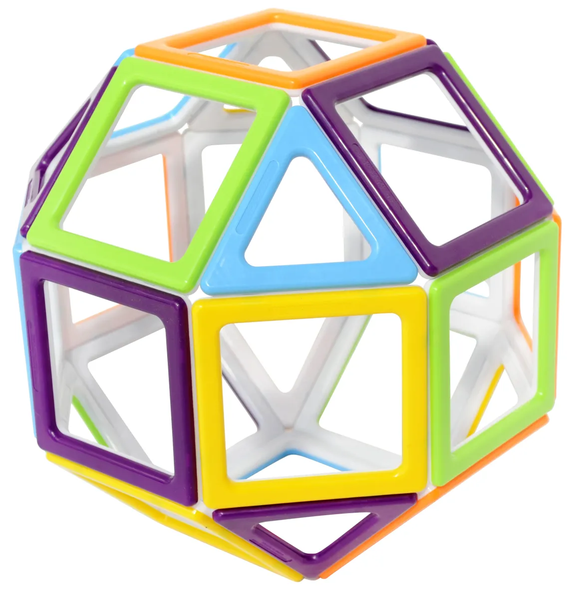 Magnetbausteine, MegaMag Polydron, Starterset, 36 Teile, für Kinder