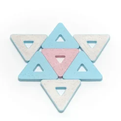 Magnetbausteine, Polydron KinderMag, Großes Set, Pastell, 96 Teile, für Kleinkinder