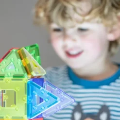 Magnetbausteine, Polydron KinderMag, Großes Set, 96 Teile, für Kleinkinder