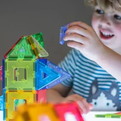 Magnetbausteine, Polydron KinderMag, Großes Set, 96 Teile, für Kleinkinder
